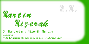 martin mizerak business card